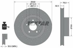 TEXTAR Disc frana TEXTAR 92099205 - centralcar