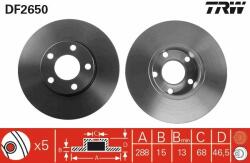 TRW Disc frana TRW DF2650 - centralcar