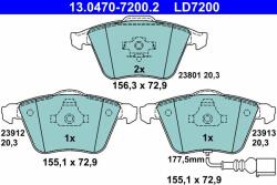 ATE set placute frana, frana disc ATE 13.0470-7200.2 - centralcar