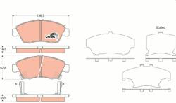 TRW set placute frana, frana disc TRW GDB3375 - centralcar