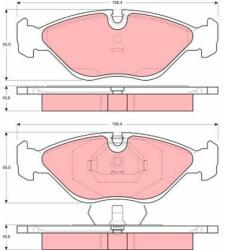 TRW set placute frana, frana disc TRW GDB969 - centralcar