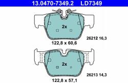ATE set placute frana, frana disc ATE 13.0470-7349.2