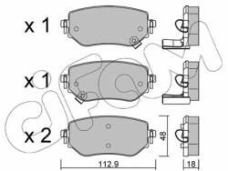 CIFAM set placute frana, frana disc CIFAM 822-1192-0