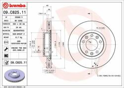BREMBO Disc frana BREMBO 09. C825.11