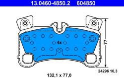 ATE set placute frana, frana disc ATE 13.0460-4850.2 - centralcar