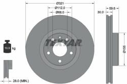 TEXTAR Disc frana TEXTAR 92132305 - centralcar