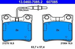 ATE set placute frana, frana disc ATE 13.0460-7085.2 - centralcar