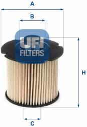 UFI filtru combustibil UFI 26.104. 00