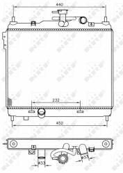 NRF Radiator, racire motor NRF 53360
