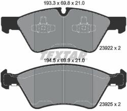 TEXTAR set placute frana, frana disc TEXTAR 2392201 - centralcar