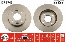 TRW Disc frana TRW DF4743 - centralcar