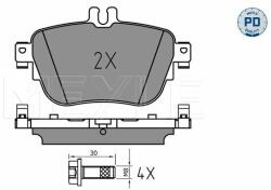 MEYLE set placute frana, frana disc MEYLE 025 224 3716/PD - centralcar