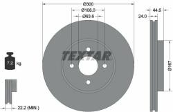TEXTAR Disc frana TEXTAR 92139903 - centralcar