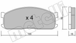 METELLI set placute frana, frana disc METELLI 22-0232-0