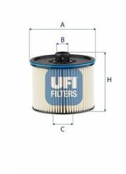 UFI filtru combustibil UFI 26.195. 00