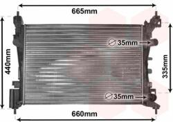 VAN WEZEL Radiator, racire motor VAN WEZEL 37002408