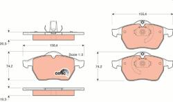 TRW set placute frana, frana disc TRW GDB1271 - centralcar