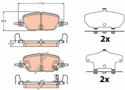 TRW set placute frana, frana disc TRW GDB2217 - centralcar