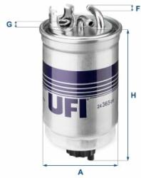 UFI filtru combustibil UFI 24.365. 01