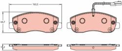 TRW set placute frana, frana disc TRW GDB1910 - centralcar