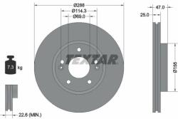 TEXTAR Disc frana TEXTAR 92290503 - centralcar