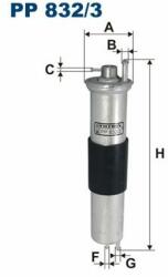 FILTRON filtru combustibil FILTRON PP 832/3 - centralcar