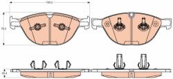 TRW set placute frana, frana disc TRW GDB2026