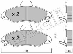 METELLI set placute frana, frana disc METELLI 22-0071-1