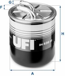 UFI filtru combustibil UFI 24.436. 00
