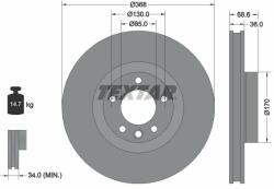 TEXTAR Disc frana TEXTAR 92213603 - centralcar