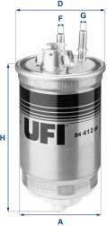 UFI filtru combustibil UFI 24.412. 00 - centralcar