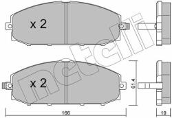 METELLI set placute frana, frana disc METELLI 22-0407-0