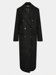 Gina Tricot Gyapjú kabát 20497 Fekete Regular Fit (20497)
