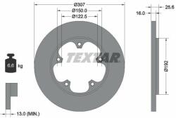 TEXTAR Disc frana TEXTAR 92274103 - centralcar