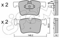 CIFAM set placute frana, frana disc CIFAM 822-961-0