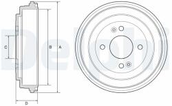 DELPHI Beben Hamulcowy - centralcar - 122,93 RON