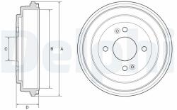 DELPHI Beben Hamulcowy - centralcar - 126,71 RON