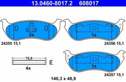 ATE set placute frana, frana disc ATE 13.0460-8017.2 - centralcar