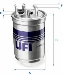 UFI filtru combustibil UFI 24.400. 00