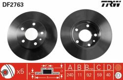 TRW Disc frana TRW DF2763 - centralcar