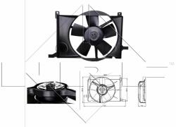 NRF Ventilator, radiator NRF 47009 - centralcar