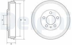 DELPHI Beben Hamulcowy - centralcar - 146,63 RON