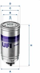 UFI filtru combustibil UFI 24.399. 00