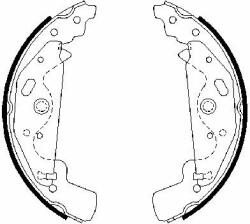 Bosch Set saboti frana BOSCH 0 986 487 643 - centralcar