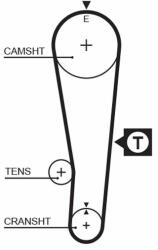 GATES Curea de distributie GATES 5382XS - centralcar