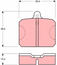 TRW set placute frana, frana disc TRW GDB300 - centralcar