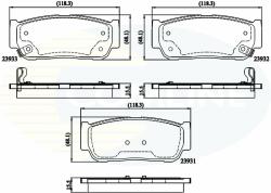 COMLINE set placute frana, frana disc COMLINE - centralcar - 118,92 RON
