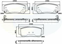 COMLINE set placute frana, frana disc COMLINE - centralcar - 124,74 RON