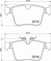 BREMBO set placute frana, frana disc BREMBO P 36 037