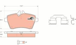 TRW set placute frana, frana disc TRW GDB1629 - centralcar